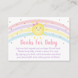 Begäran från Sunshine Rainbow Rosa Guld Baby Bok Tilläggskort