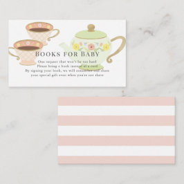 Begäran från Tea Pot & Kopp Tea Party Baby Shower  Tilläggskort