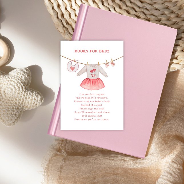 Begäran från Valentine Swehoney Baby Shower Bok Tilläggskort (Skapare uppladdad)