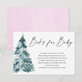 Begäran från Winter bokar för baby rosa guld flick Tilläggskort