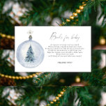 Begäran från Winter elegant baby om könsneutrala b Tilläggskort<br><div class="desc">Vattentärskvintern under babyduschen party. Helgdag boll leksak. I julafton boll gräs träd. Genusneutralt stil. Matchande objekt är tillgängliga.</div>