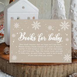 Begäran från Winter Wonderland Baby Shower Bok Tilläggskort