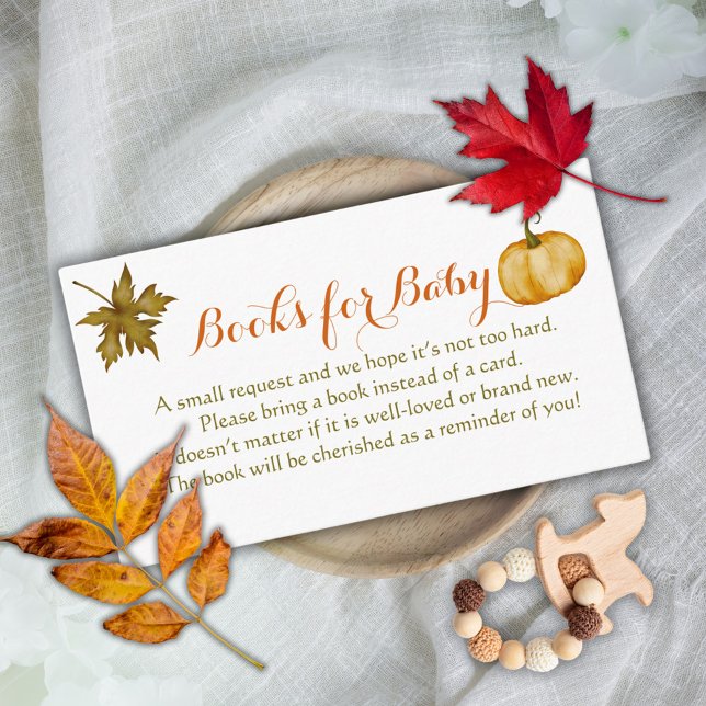 Begäran om att starta om Pumpkin Fall Baby Shower  Tilläggskort (Skapare uppladdad)
