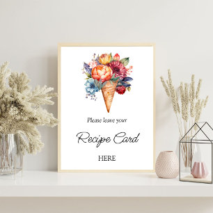 Begäran om att ta emot Möhippan Rustic Ice Cream Poster