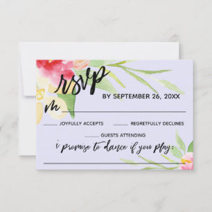 Begäran om Avslappnad Handwrite Flowers Lavender S OSA Kort