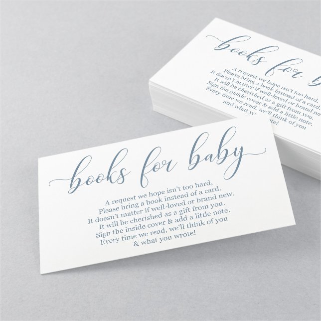 Begäran om baby blue Bok - inbjudan till babyvisni (Skapare uppladdad)