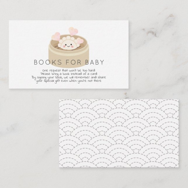 Begäran om Baby Shower Bok Tilläggskort (Fram/baksida)
