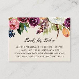 Begäran om babyblooms för Bok för hösten Boho Bloo Tilläggskort