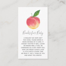 Begäran om babybok för söt liten persika-babyfiran tilläggskort