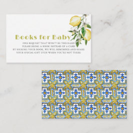 Begäran om babyskor för citrus Lemon Bok Tilläggskort