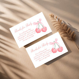 Begäran om bebisdusch för Cherry rosa coquette bab Tilläggskort