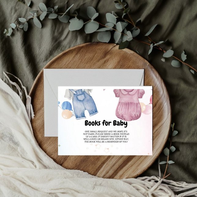 Begäran om bebisduschen Bok i baby Clothesline Bab Tilläggskort (Skapare uppladdad)
