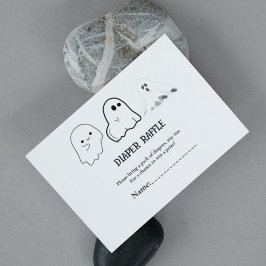 Begäran om bladet för babyduschspel i Halloween Tilläggskort