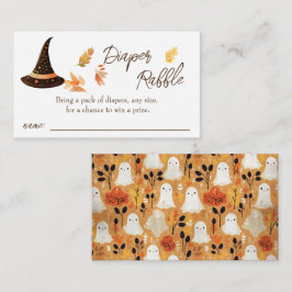 Begäran om bladet för halloween Baby Shower Tilläggskort