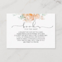 Begäran om blommigt Baby Shower Bokar