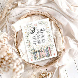 Begäran om blommigt Bow New Chapter Baby Shower Bo Tilläggskort