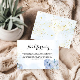 Begäran om Blue Fall Pumpkin Baby Shower Bok Tilläggskort