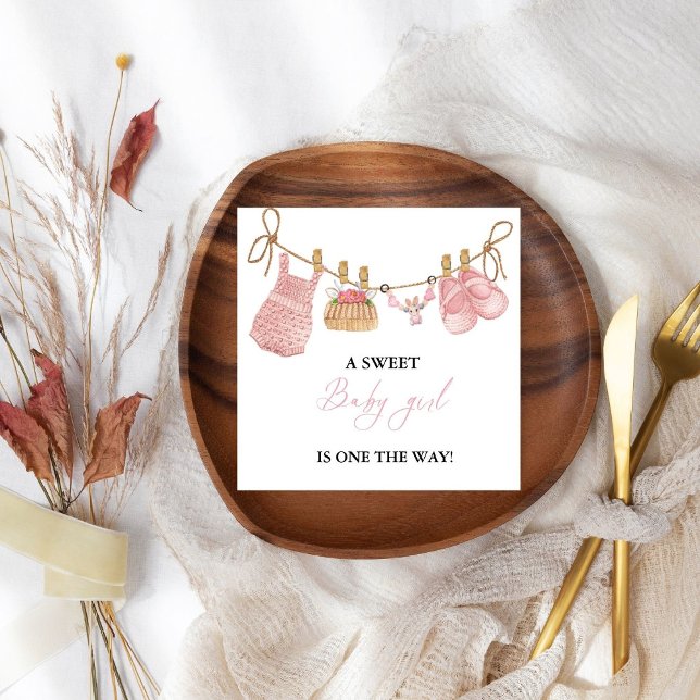 Begäran om Boho Barnkläders Baby Shower Bok Pappersservett (Skapare uppladdad)