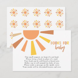 Begäran om Boho Sunshine Baby Shower Bok Tack Kort