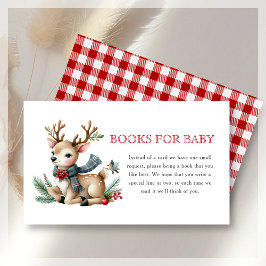 Begäran om bok | Baby Shower för julrenar Tilläggskort