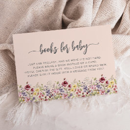 Begäran om  Bok-babyskor för Wildblomma Tilläggskort