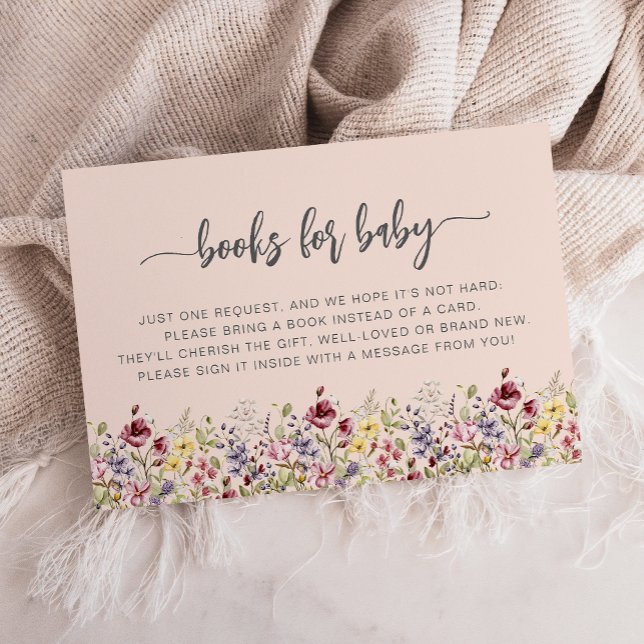 Begäran om  Bok-babyskor för Wildblomma Tilläggskort (Skapare uppladdad)