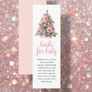 Begäran om bok Bookmark Baby Shower-kuvert-kort Mini Visitkort