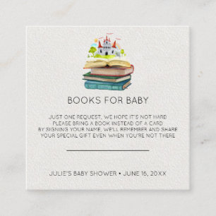 Begäran om bok   Fairy Tales Baby Shower Infoga Tilläggskort