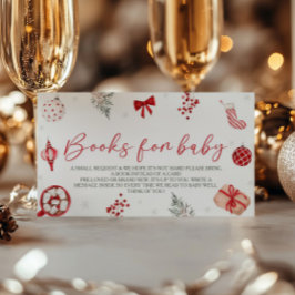 Begäran om Bok för Santa Baby Shower Tilläggskort