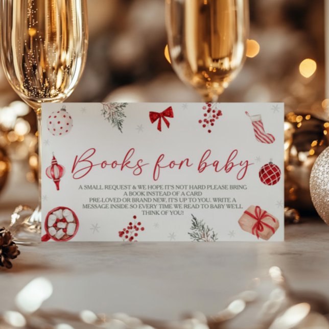 Begäran om Bok för Santa Baby Shower Tilläggskort (Skapare uppladdad)