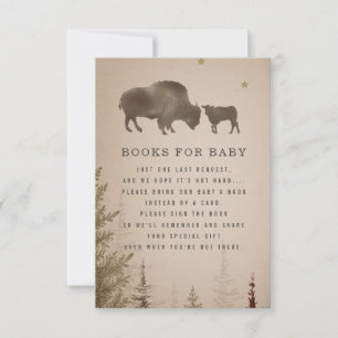 Begäran om Bok i Cactus Buffalo Rustic Baby Shower Inbjudningar