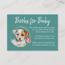 Begäran om bok | Puppy Hund Baby Shower