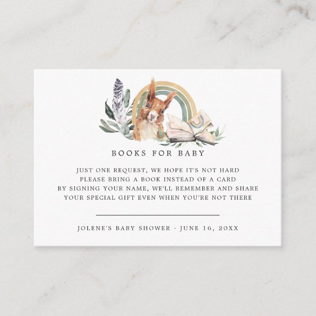 Begäran om bok | Skogsdjur Tilläggskort (Framsida)