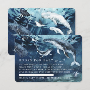 Begäran om bok   Under Sea Ocean Baby Shower Tilläggskort