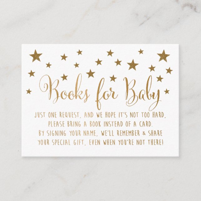 Begäran om bokinsats för Gold Stars Tilläggskort (Framsida)