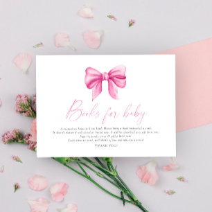 Begäran om Bow elegant baby bok Tilläggskort