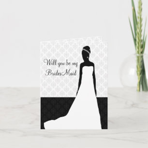 Begäran om Bridesmaid Inbjudan