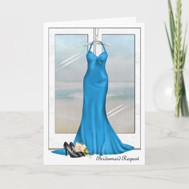 Begäran om bröllop Attendant Inbjudan (Framsida)