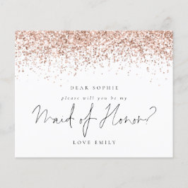 Begäran om budgetförslag Ro Guld Glitter Maid of h