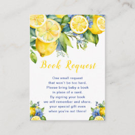 Begäran om Citrus Lemon Mediterranean Baby Showe B Tilläggskort