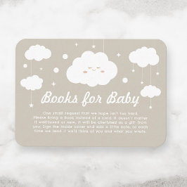Begäran om Cloud Heaven Sent Baby Shower Bok Tilläggskort