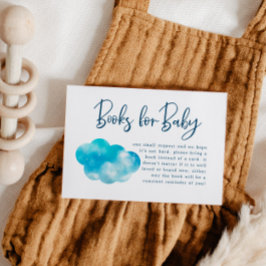 Begäran om Cloud Nine Boy Baby Shower Bok Tilläggskort