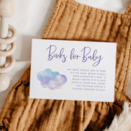 Begäran om Cloud Nine Girl Baby Shower Bok Tilläggskort
