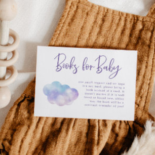 Begäran om Cloud Nine Girl Baby Shower Bok Tilläggskort