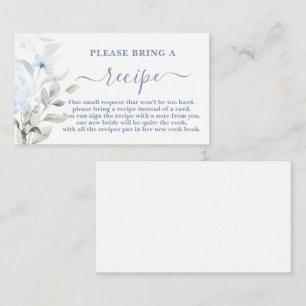 Begäran om Dusty Blue Möhippa Recification Card Tilläggskort
