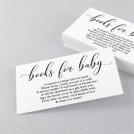 Begäran om elegant Bok - inbjudan till babyvisning