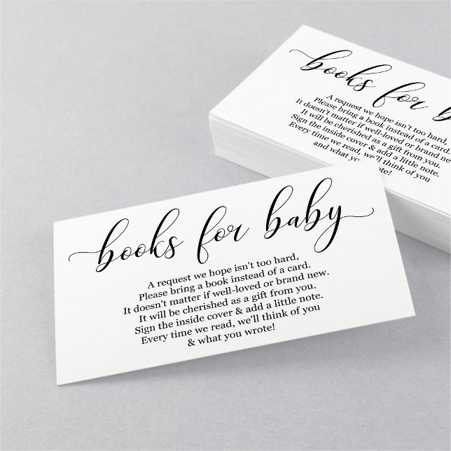 Begäran om elegant Bok - inbjudan till babyvisning (Skapare uppladdad)