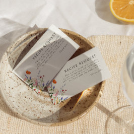 Begäran om färgad Wildblommerecipe Tilläggskort