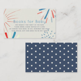 Begäran om Fireworks Baby Shower Bok Tilläggskort