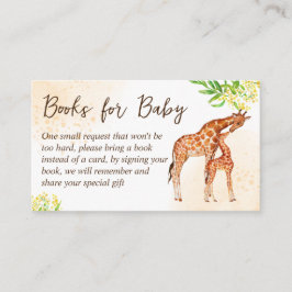 Begäran om Giraffe safari babydusch bok Tilläggskort